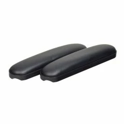 Outlet 😉 Mon Ster Black 10"x2-1/8" Desk Length Padded Vinyl Armrests Without Hardware For Wheelchairs (Set Of 2) 😀