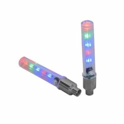 Promo 🛒 Mon Ster Lightning Bug Flashing Valve Cap Light For Bikes & Scooters (Set Of 2) ✨