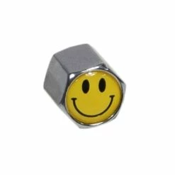 Outlet ⭐ Mon Ster Mister Smiley Chrome Valve Stem Cap ❤️