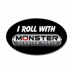Flash Sale 🔥 Mon Ster "I Roll With Monster Scooter Parts" Sticker 👍