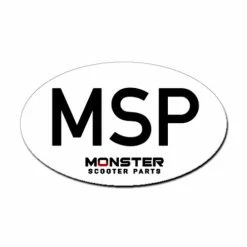 Brand new 🎉 Mon Ster "MSP" White Logo Sticker 🔔