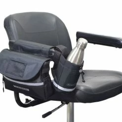 Brand new ✨ AlveyTech Saddle Bag & Cup Holder Combination For Mobility Scooters, Power Chairs, & Wheelchairs 🔔